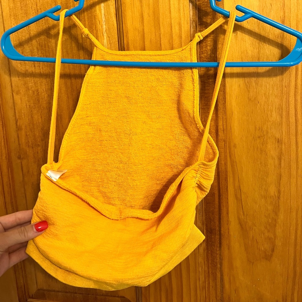 Yellow Urban Outfitters Crop Top